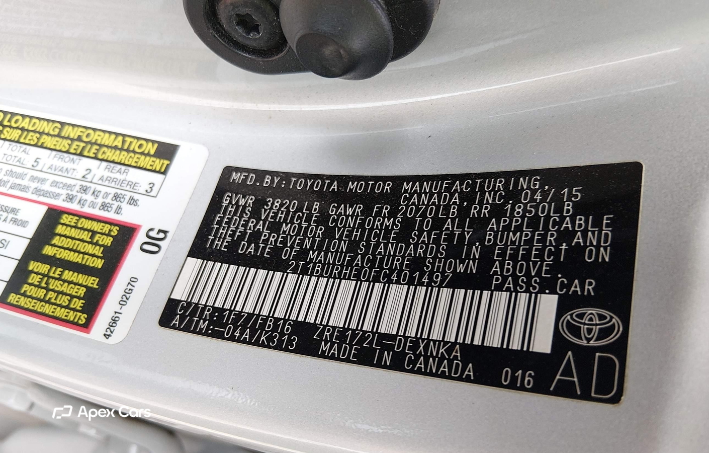Toyota Corolla 2015
