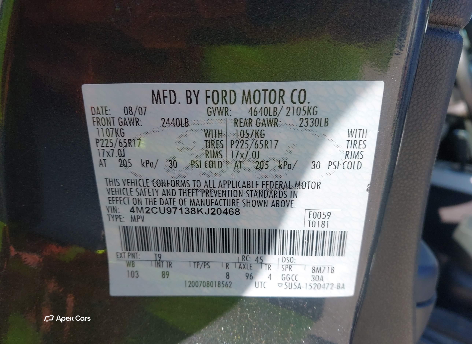 Mercury Mariner 2008