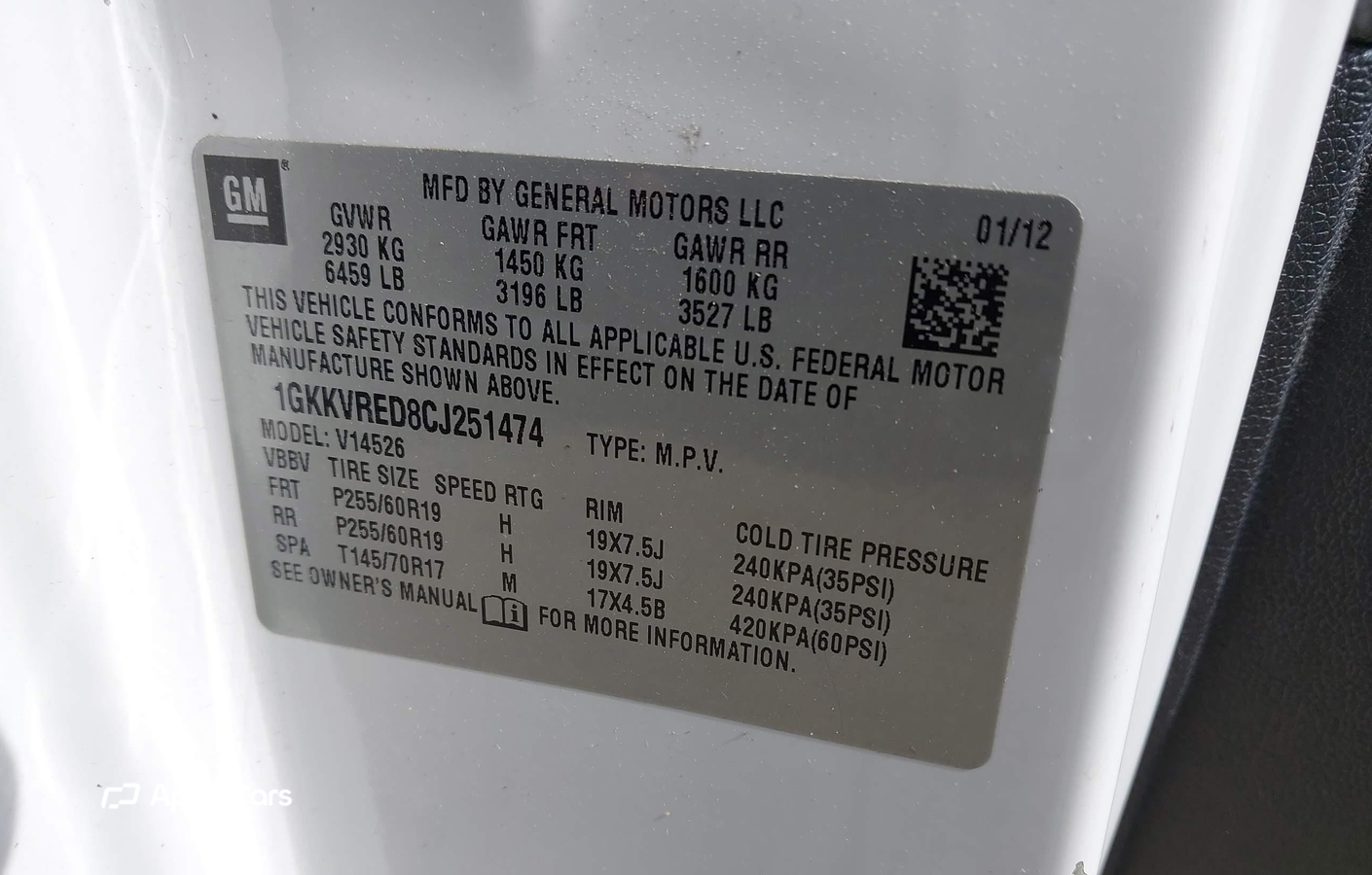 GMC Acadia 2012