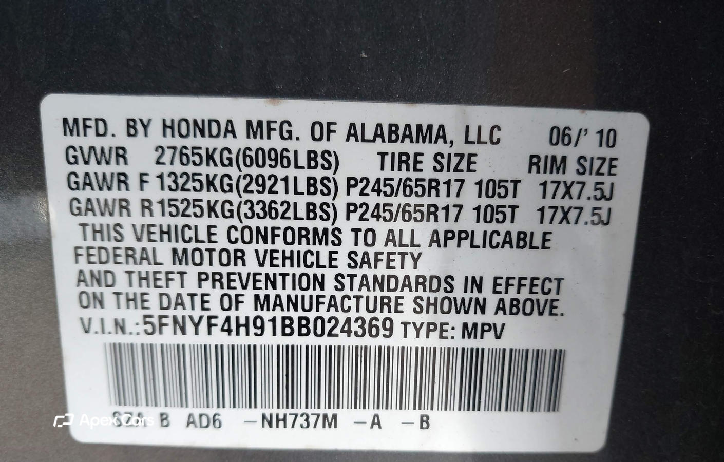 Honda Pilot 2011