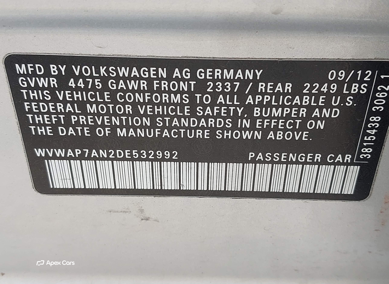 Volkswagen Passat CC 2013