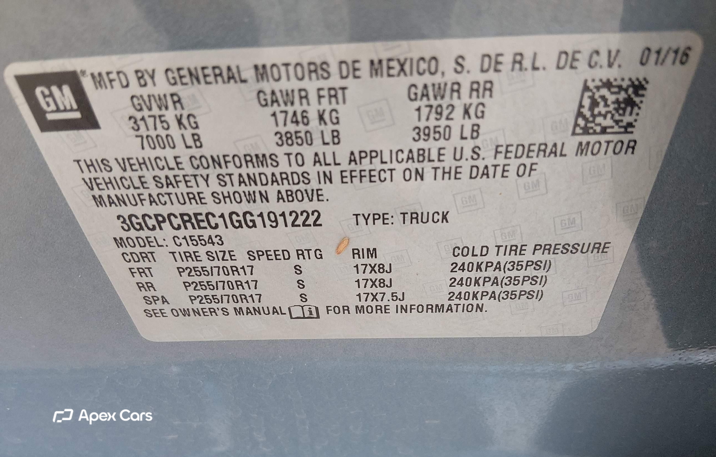 Chevrolet Silverado 2016