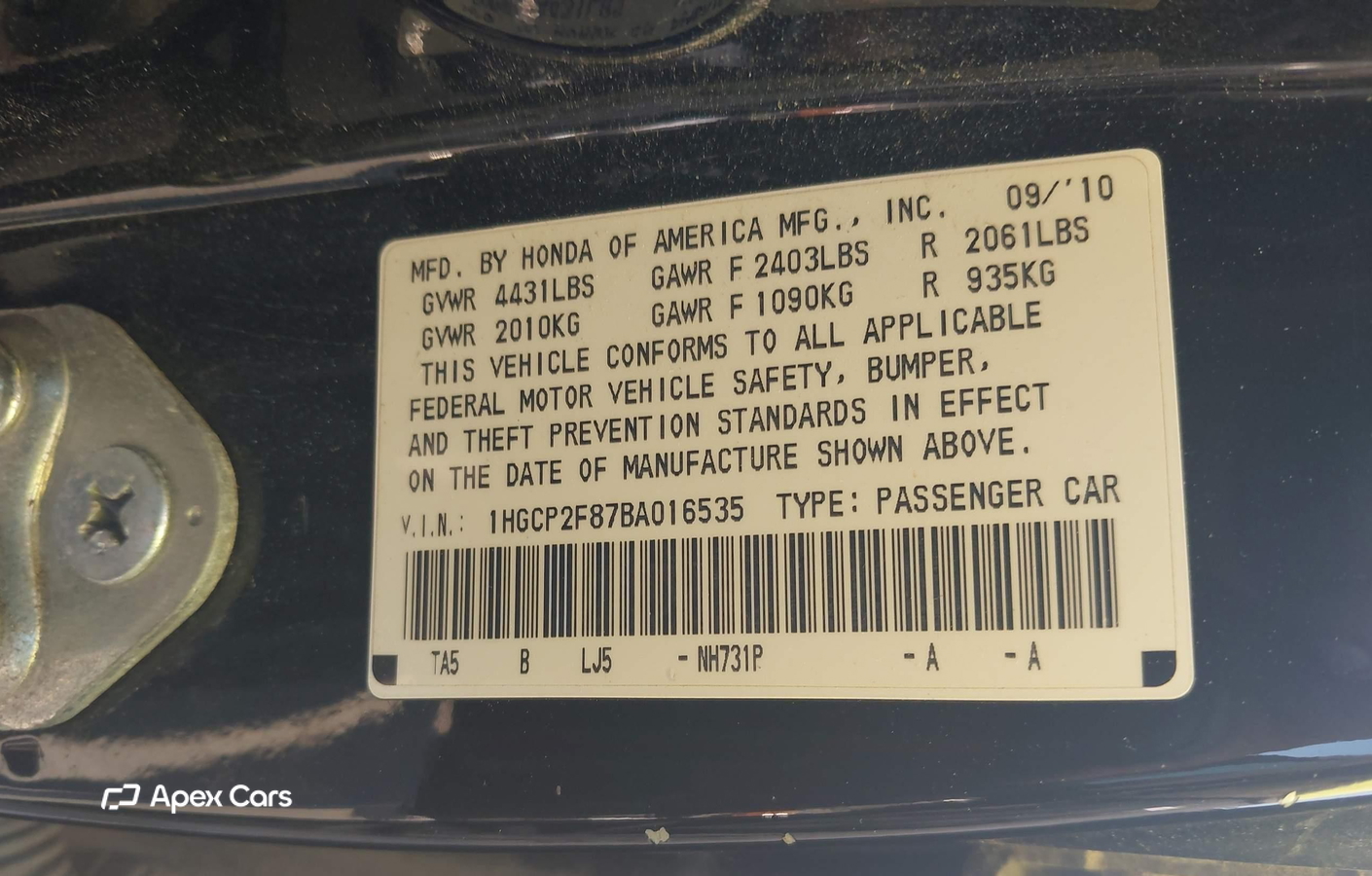 Honda Accord 2011