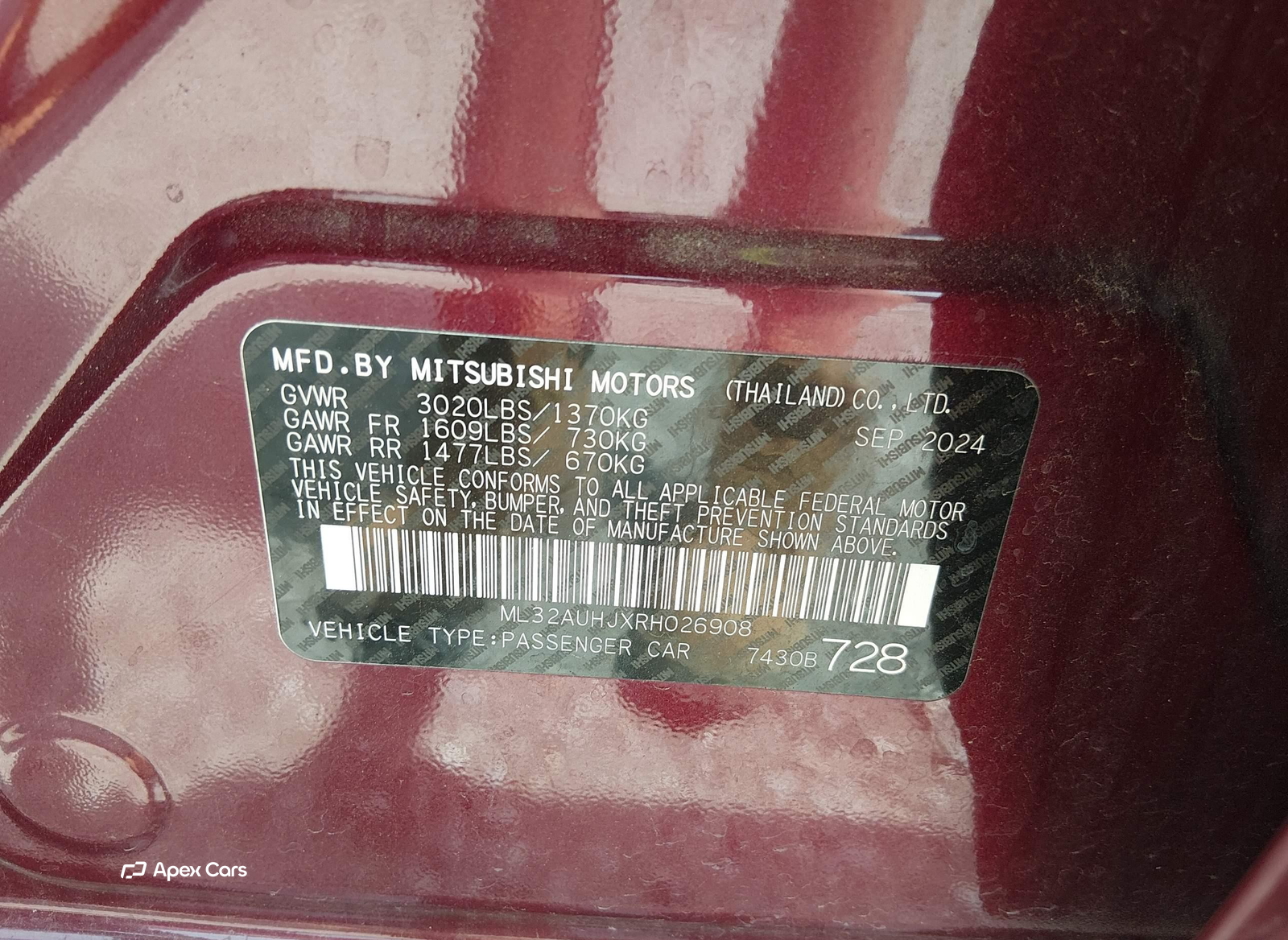 Mitsubishi Mirage 2024