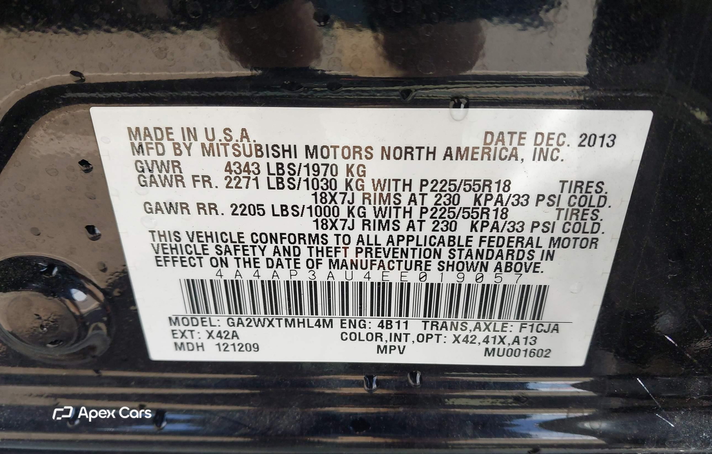 Mitsubishi Outlander 2014