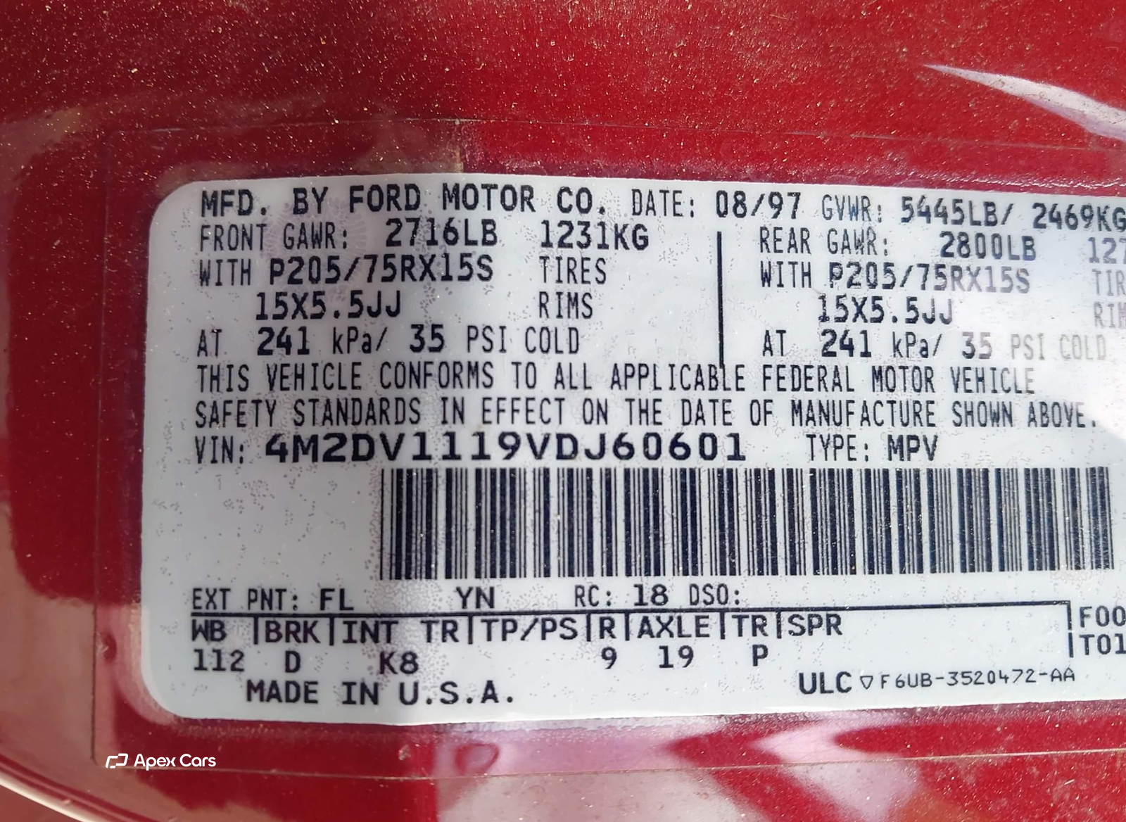 Mercury Villager 1997