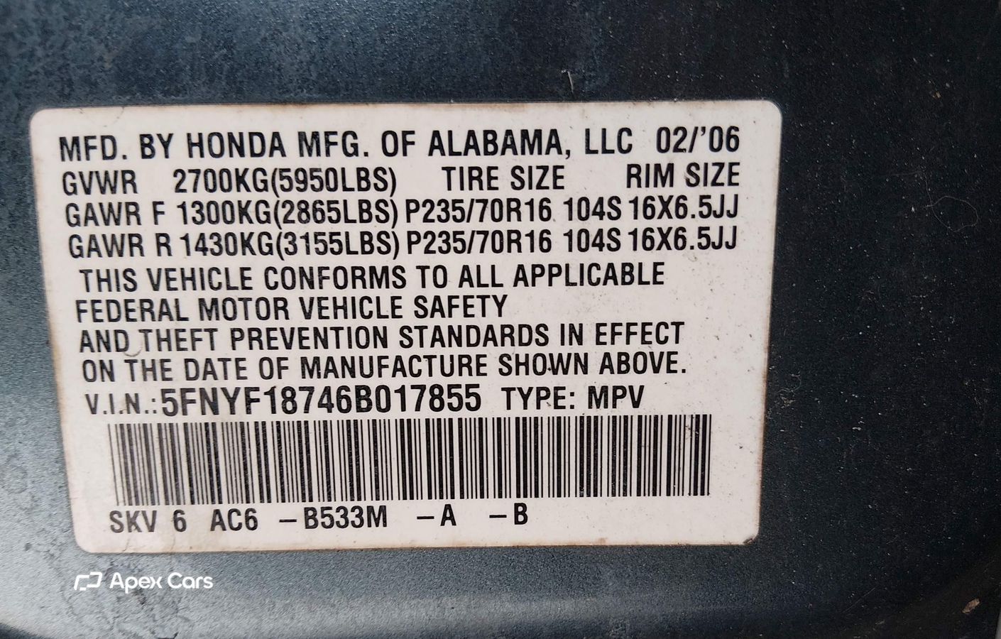 Honda Pilot 2006