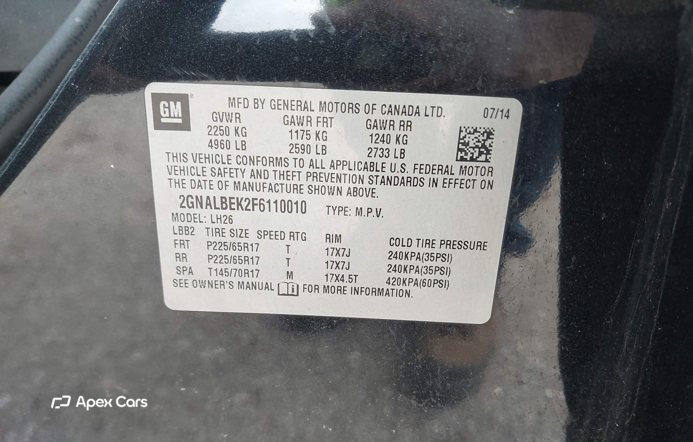 Chevrolet Equinox 2015