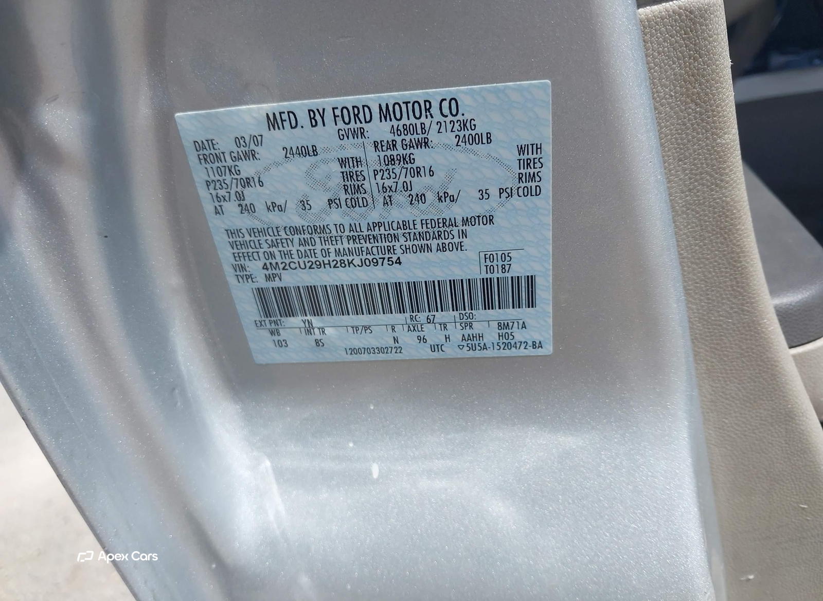 Mercury Mariner 2008