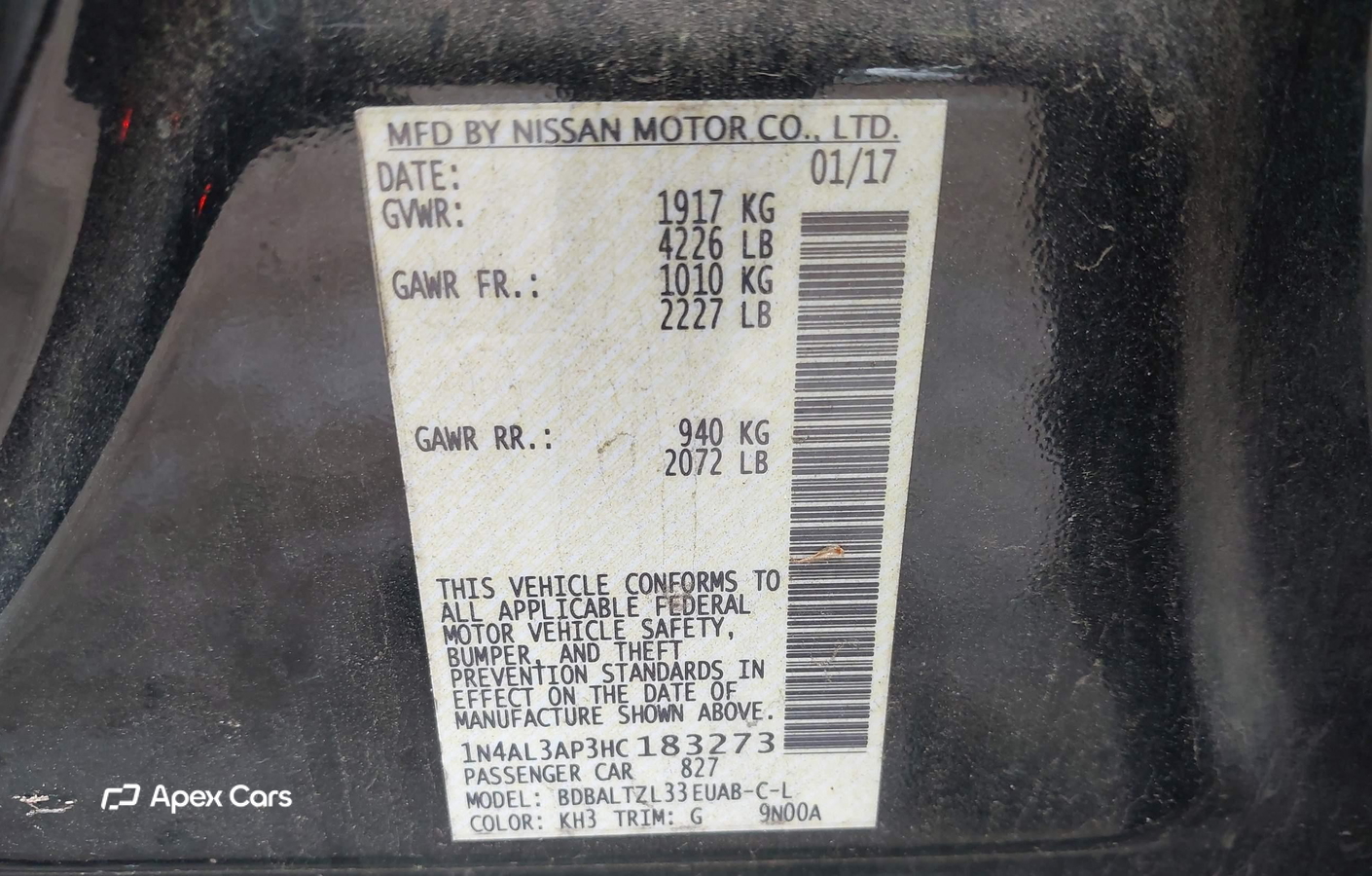 Nissan Altima 2017