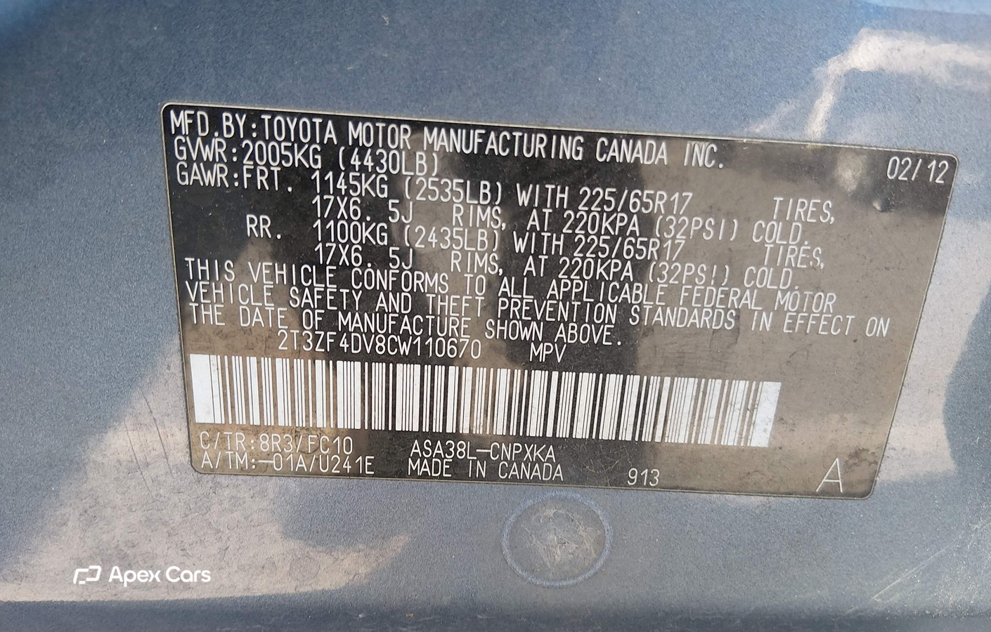Toyota RAV 4 2012