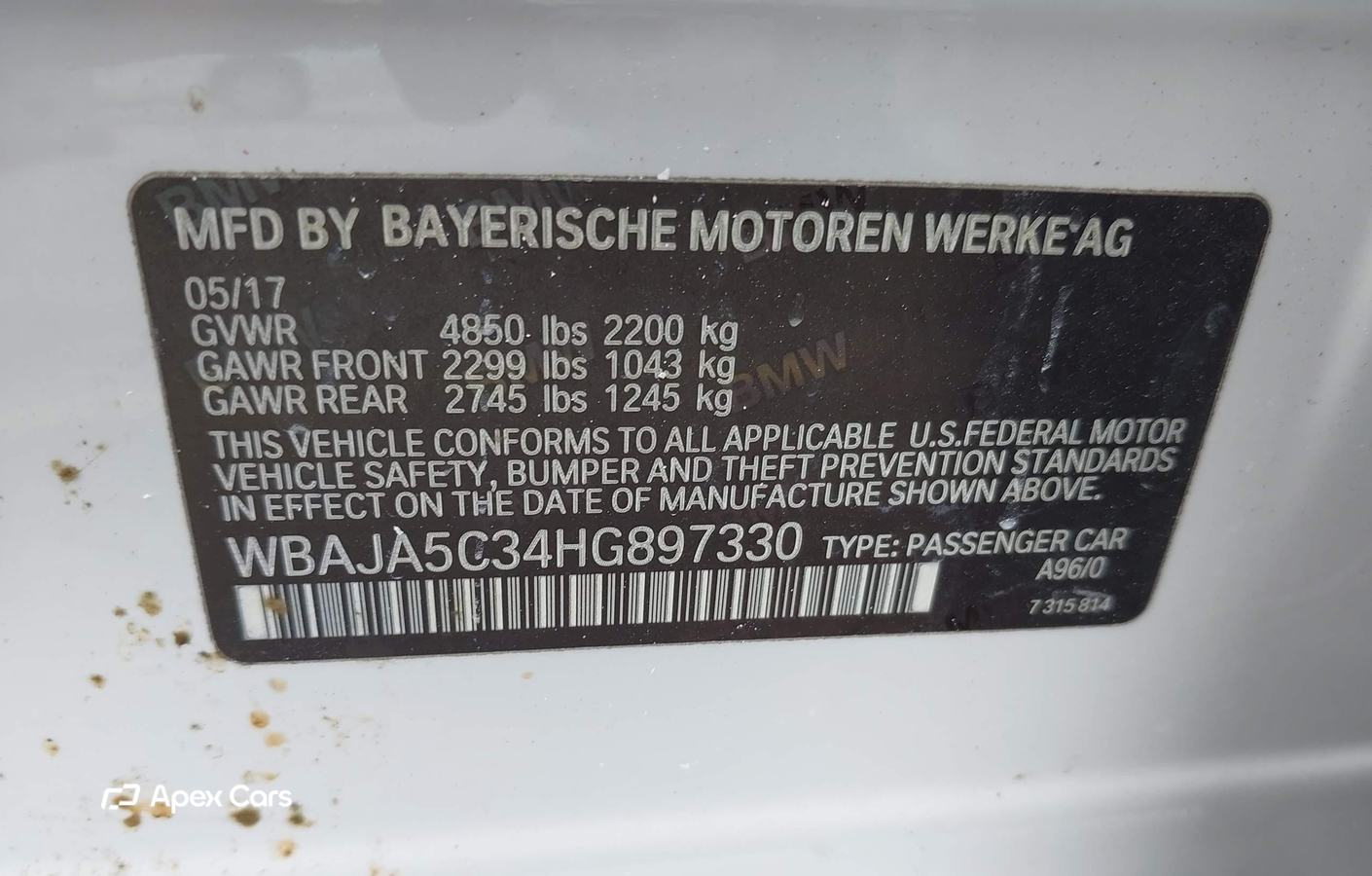 BMW Series 5 2017