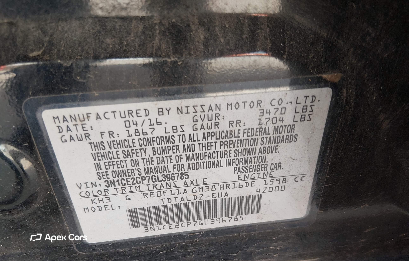 Nissan Versa 2016