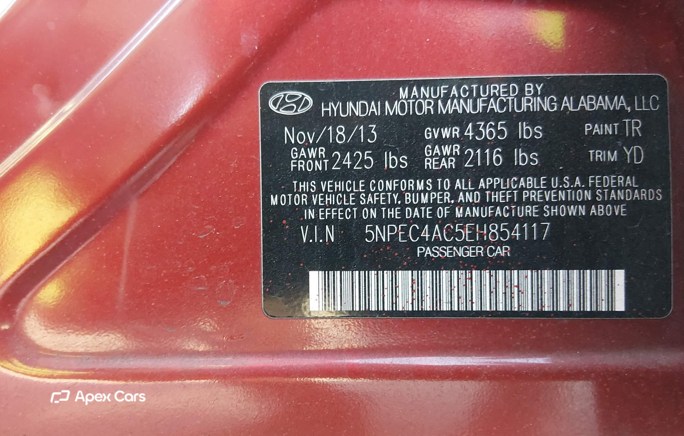 Hyundai Sonata 2014