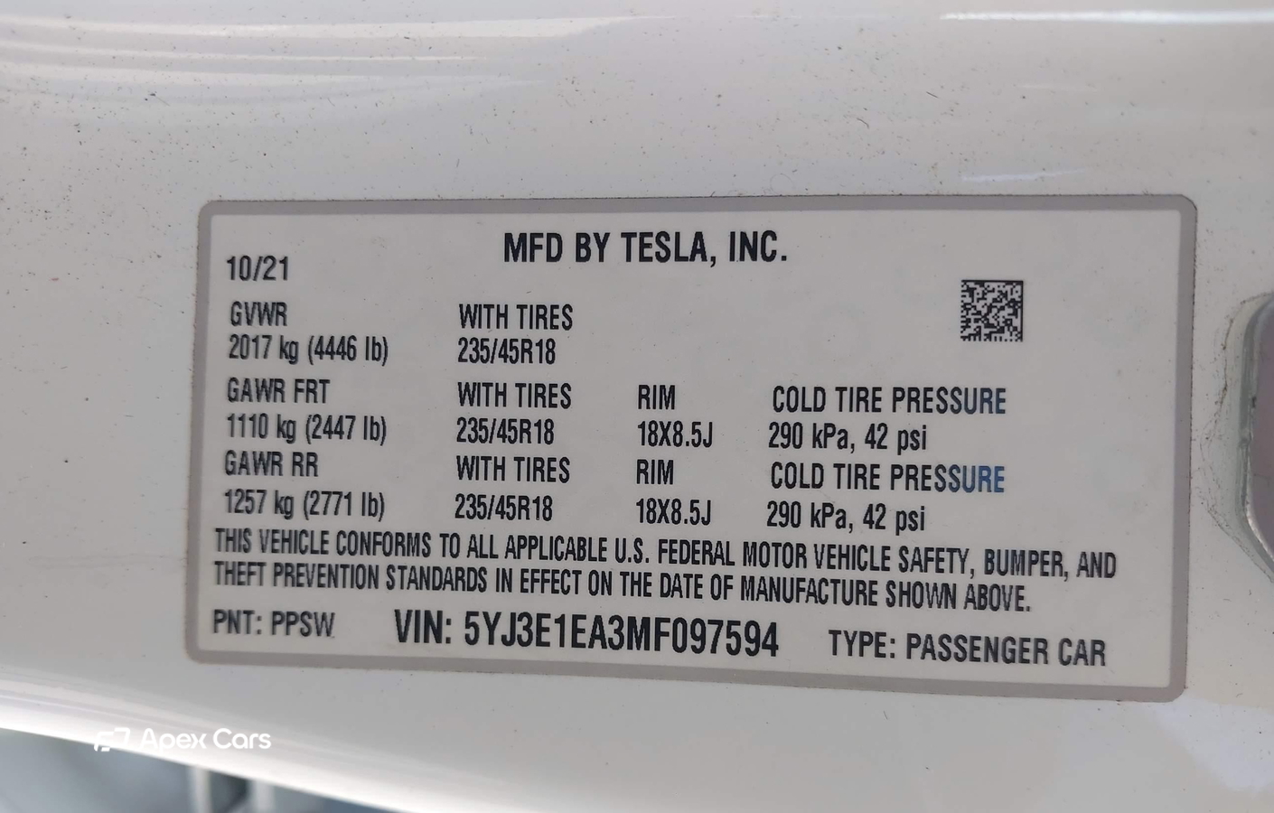 Tesla Model 3 2021