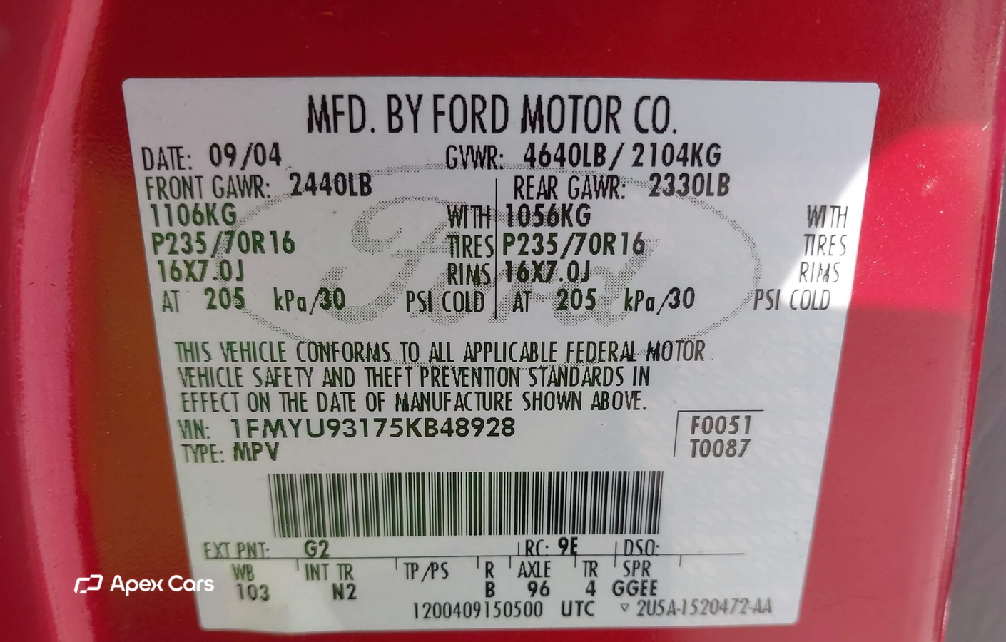 Ford Escape 2005