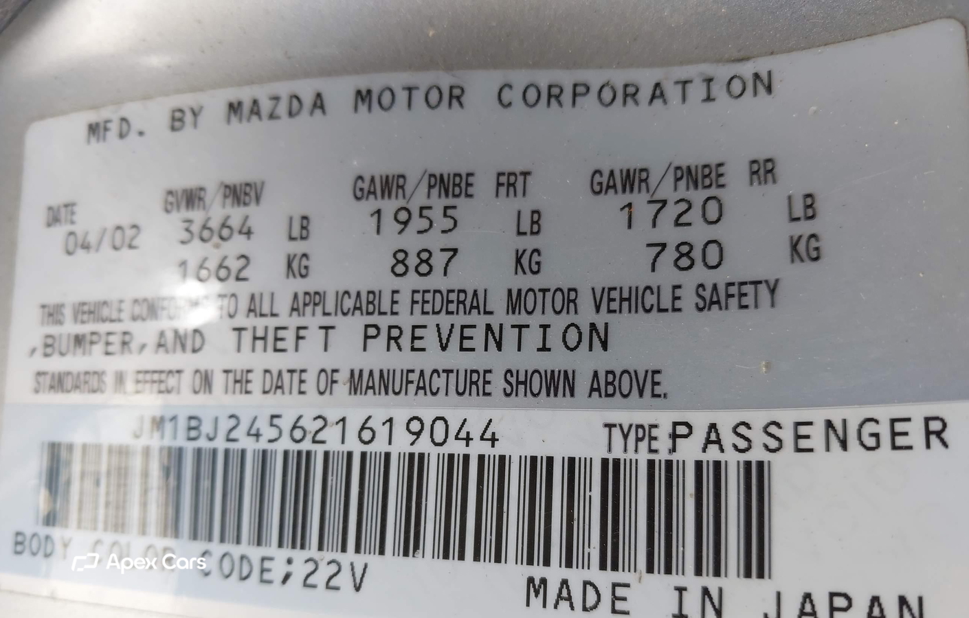 Mazda Protege 2002