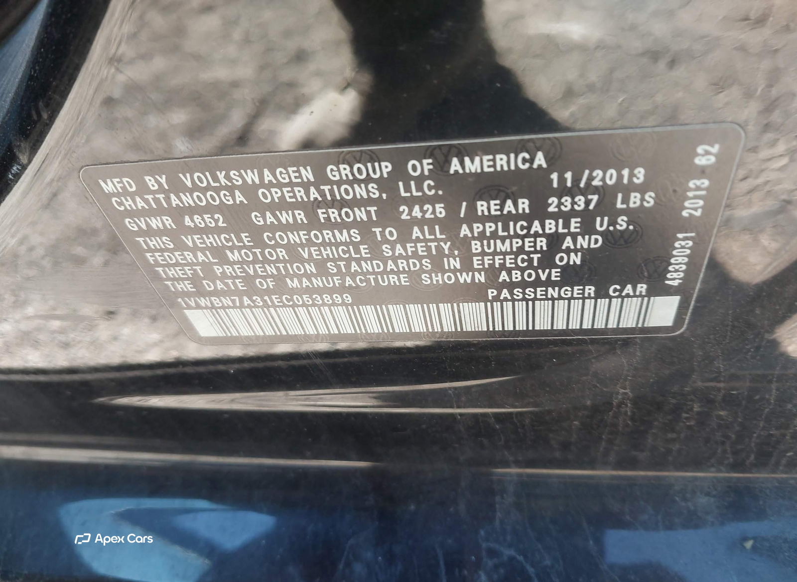 Volkswagen Passat 2014