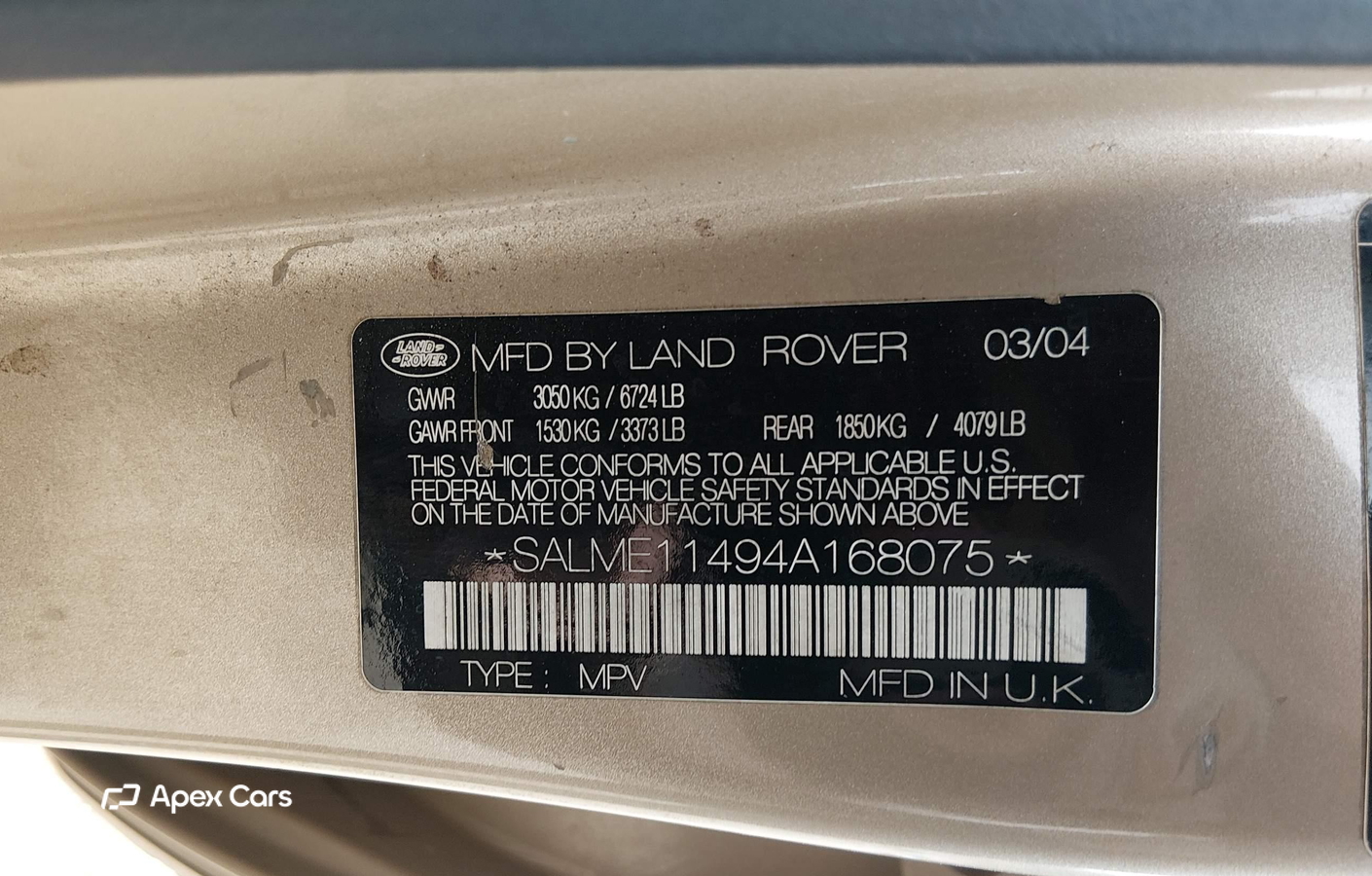 Land Rover Range Rover 2004