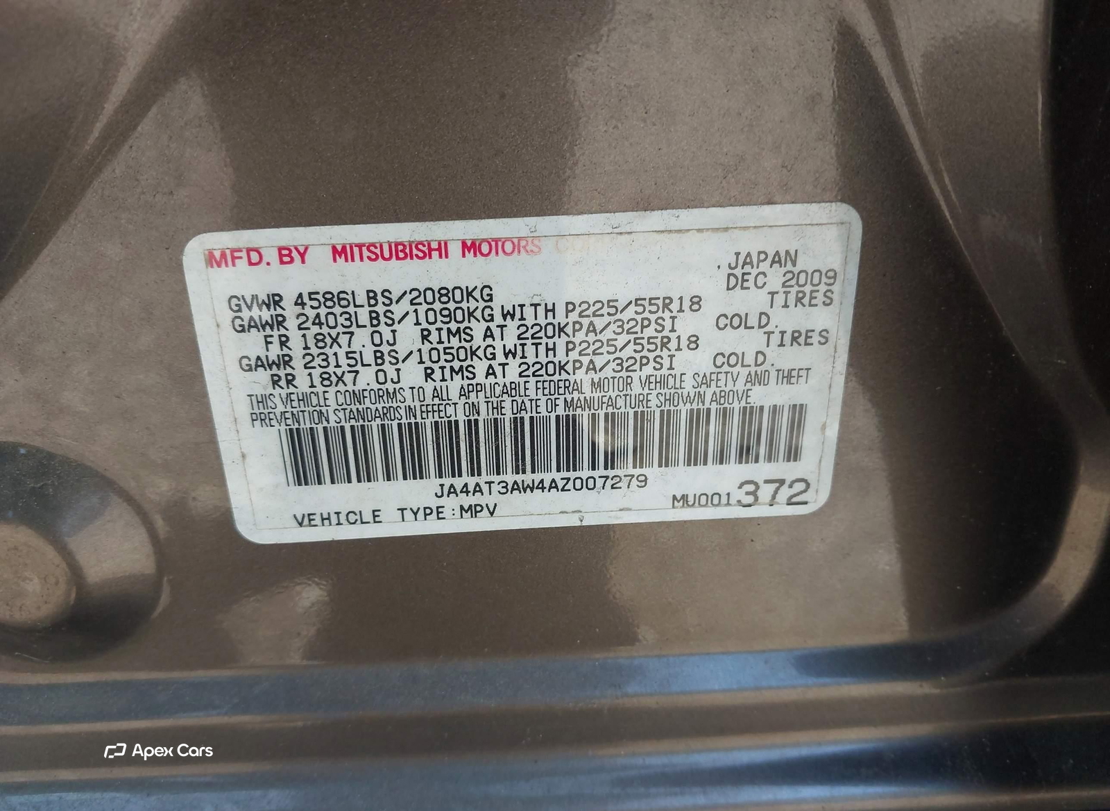 Mitsubishi Outlander 2010