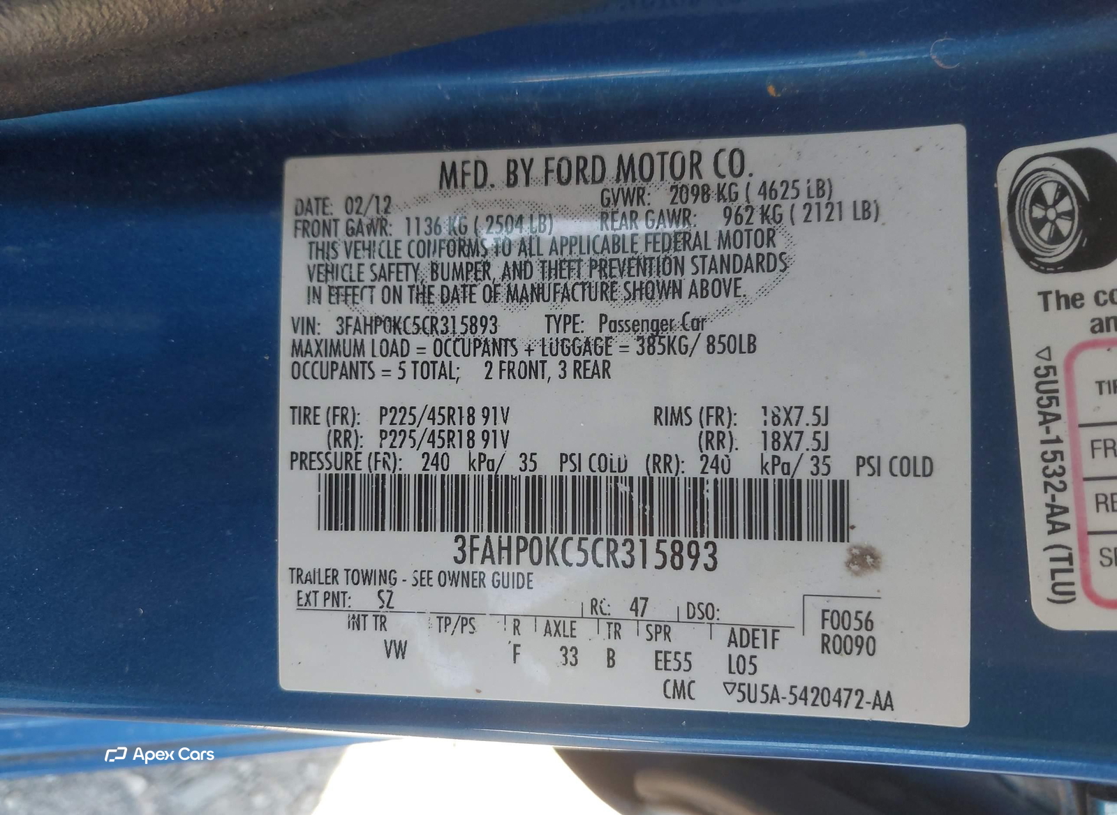 Ford Fusion 2012