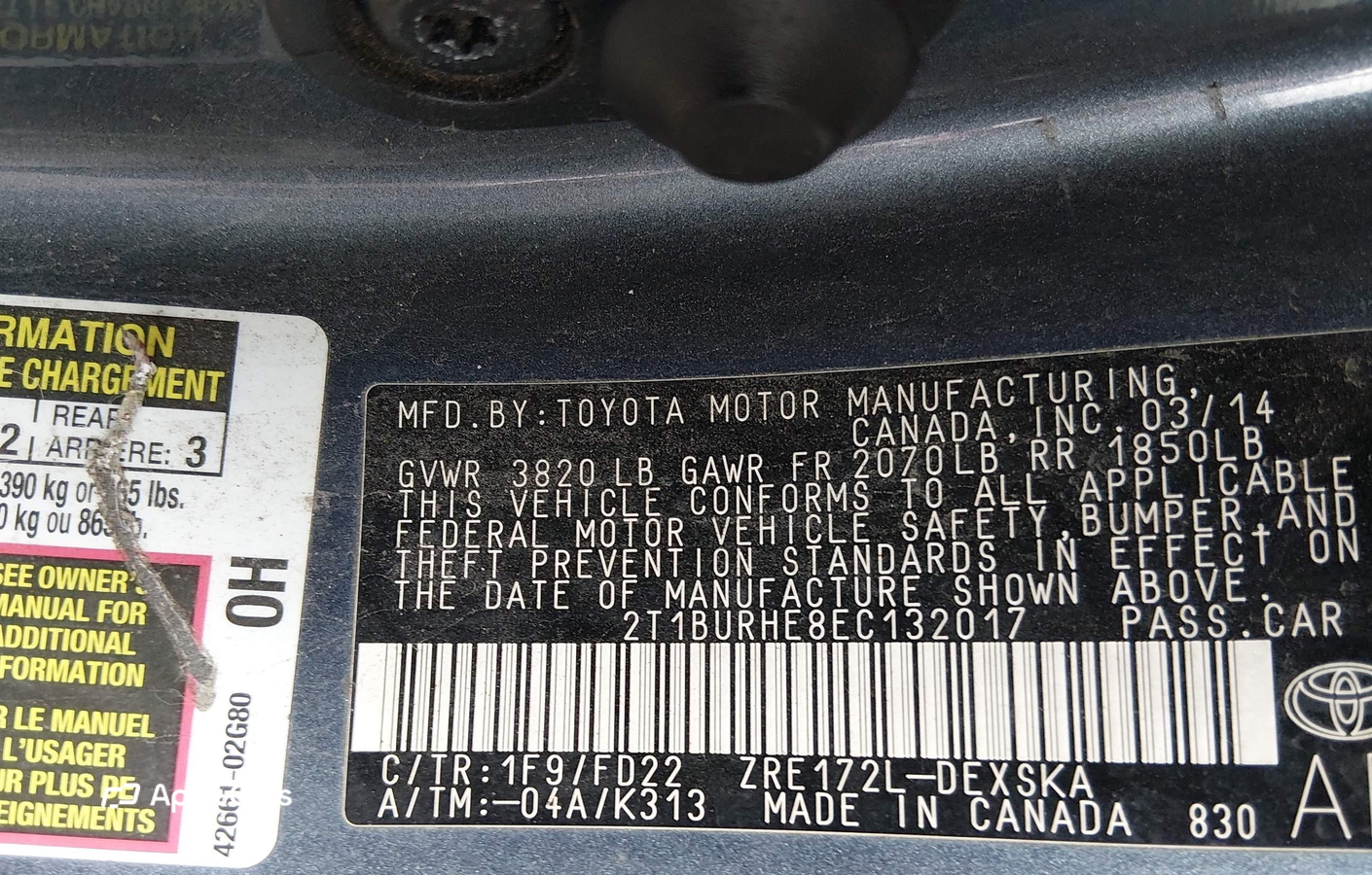 Toyota Corolla 2014