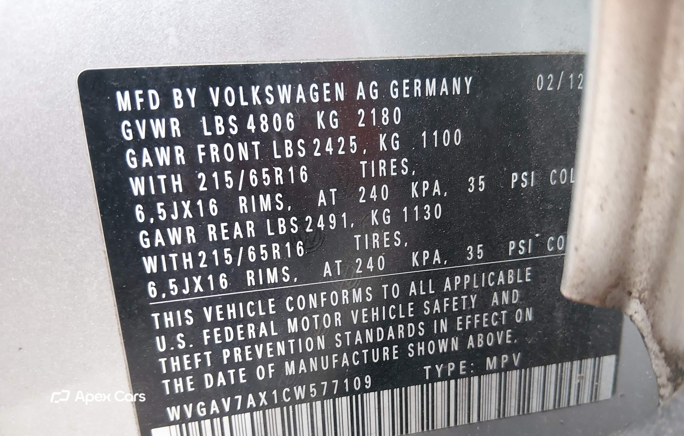 Volkswagen Tiguan 2012