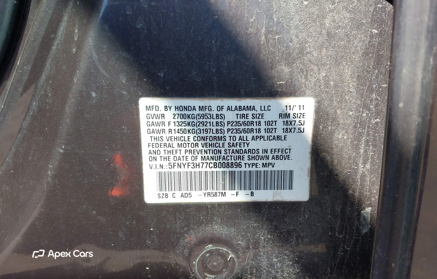 Honda Pilot 2012