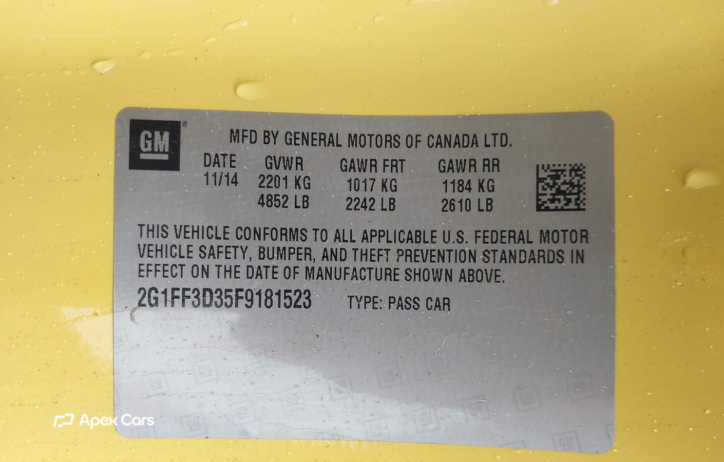 Chevrolet Camaro 2015