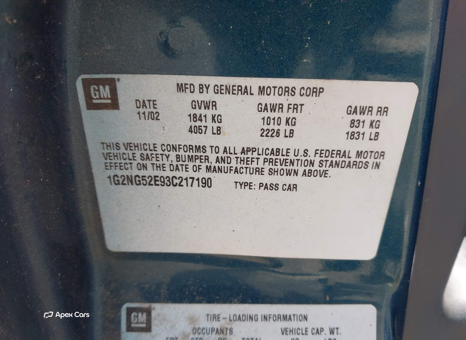 Pontiac Grand AM 2003