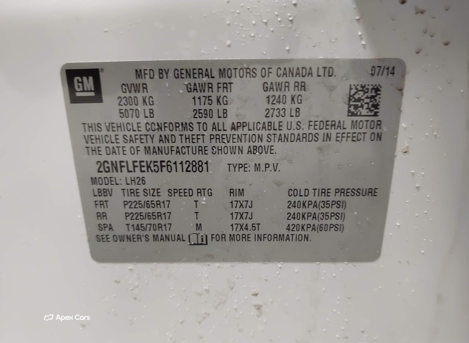 Chevrolet Equinox 2015