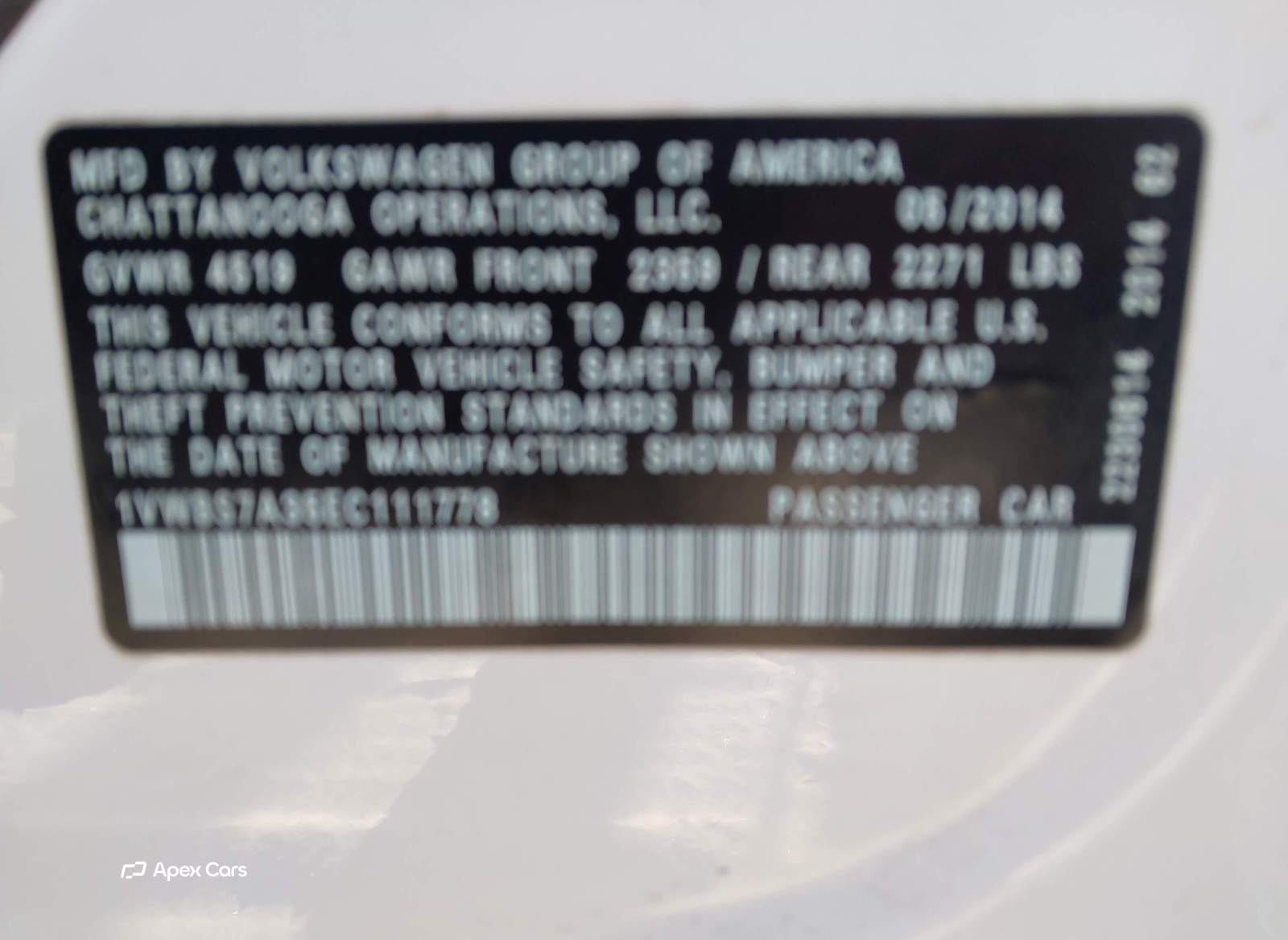 Volkswagen Passat 2014