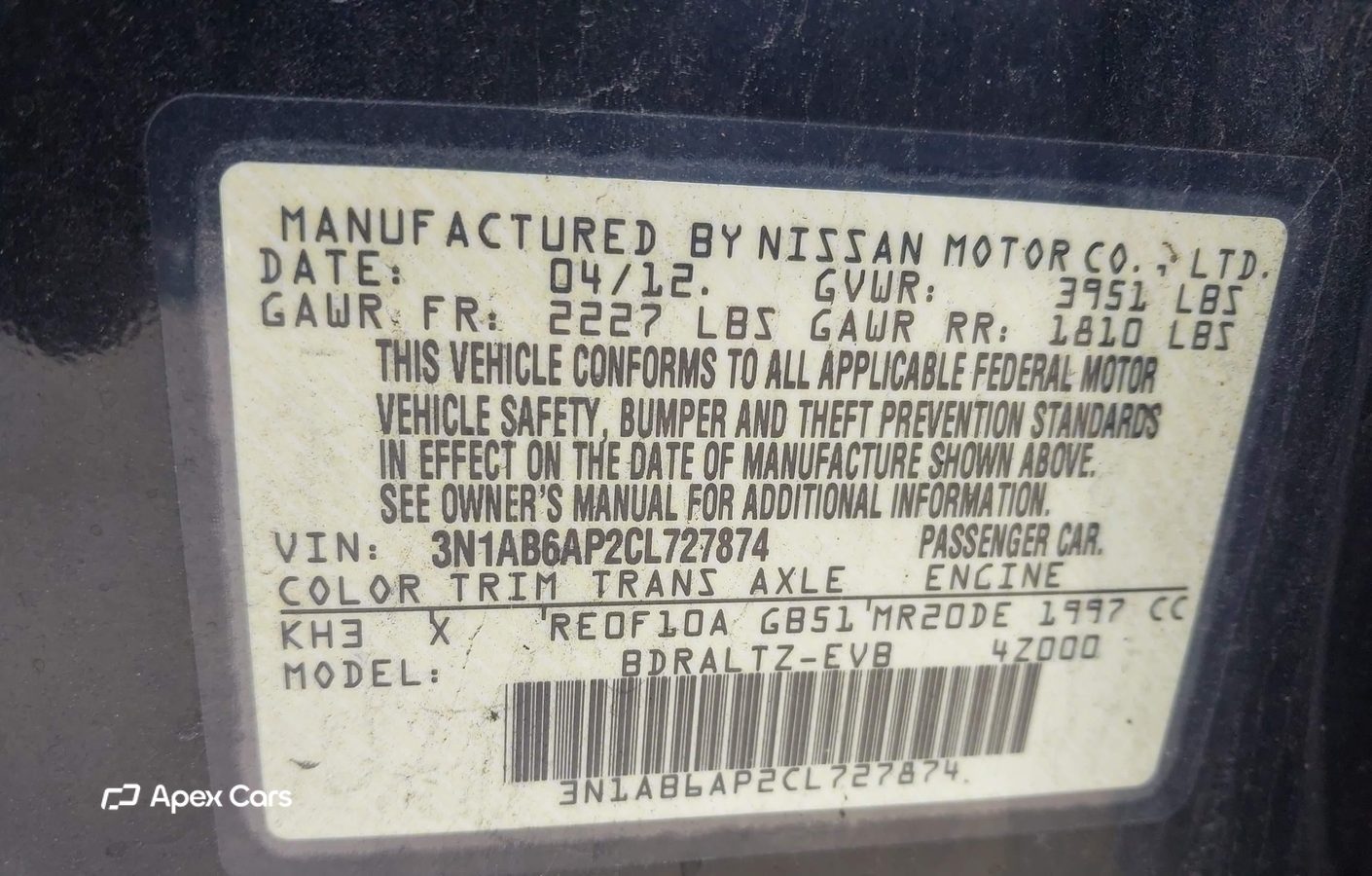 Nissan Sentra 2012