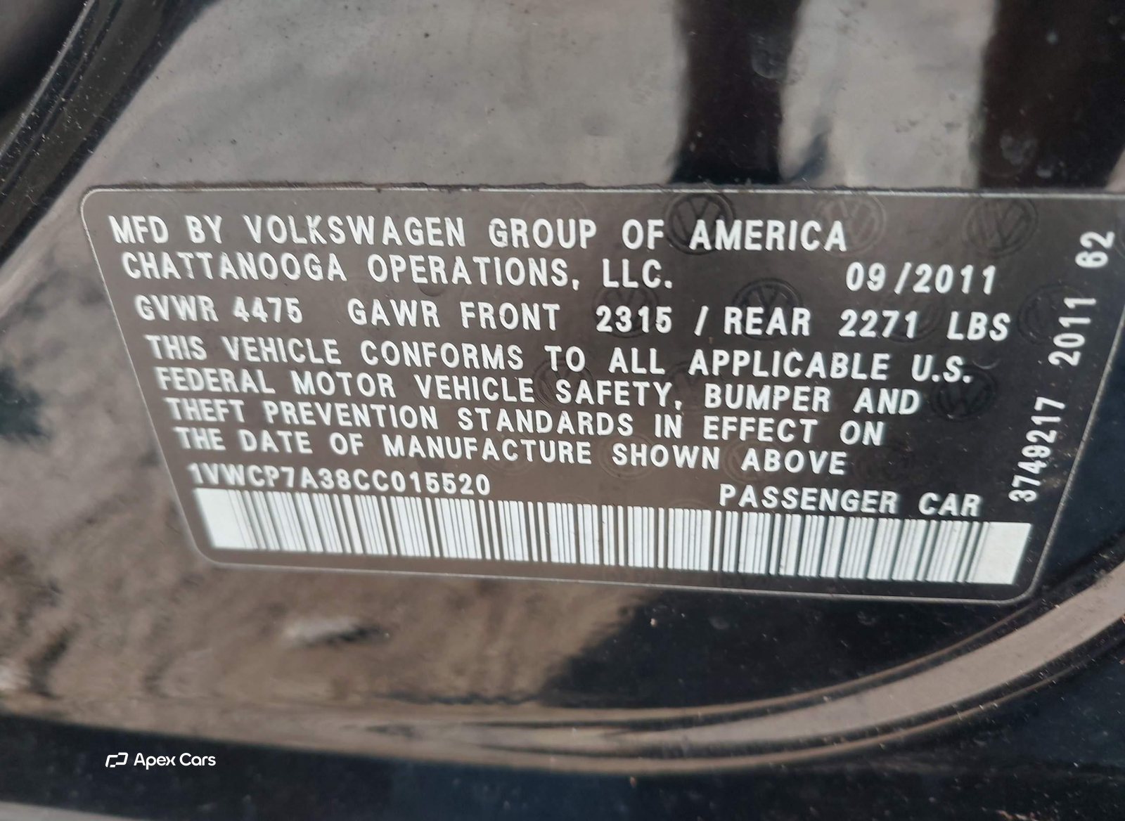 Volkswagen Passat 2012