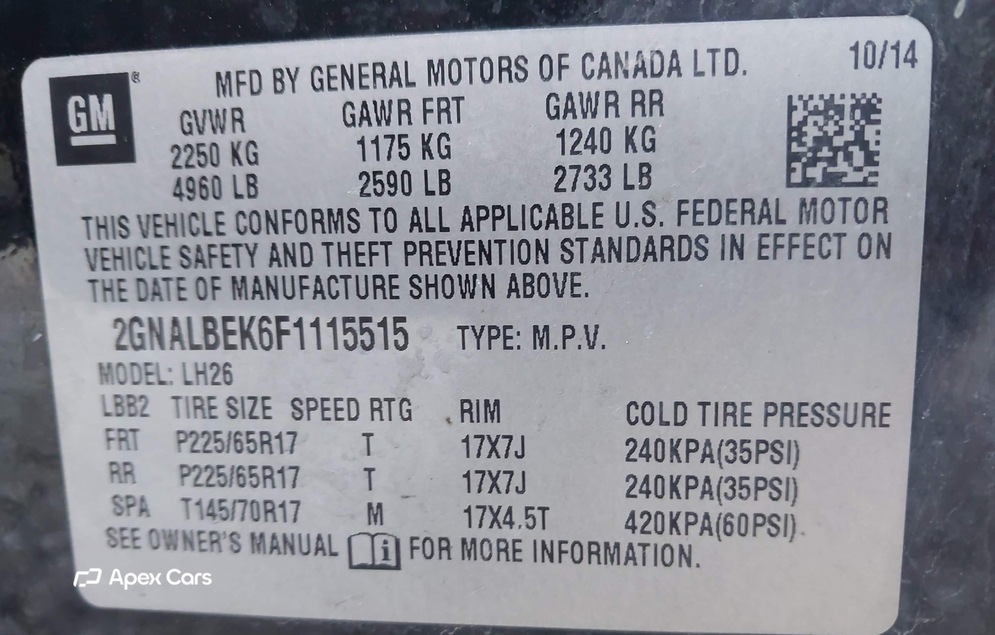 Chevrolet Equinox 2015