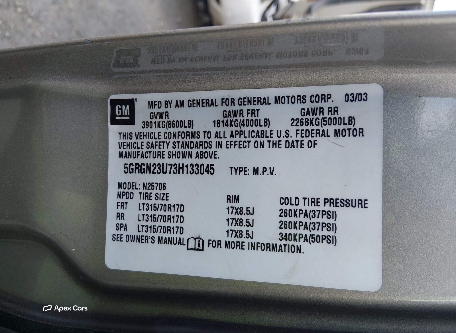 Hummer H2 2003