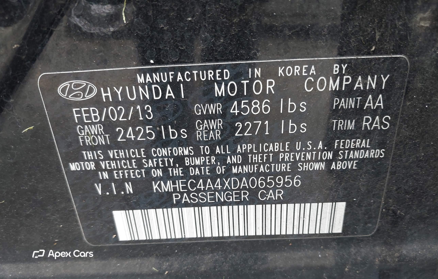 Hyundai Sonata 2013