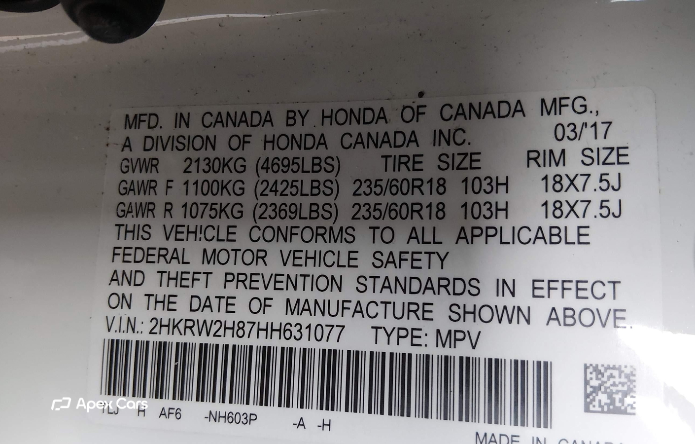 Honda CR-V 2017
