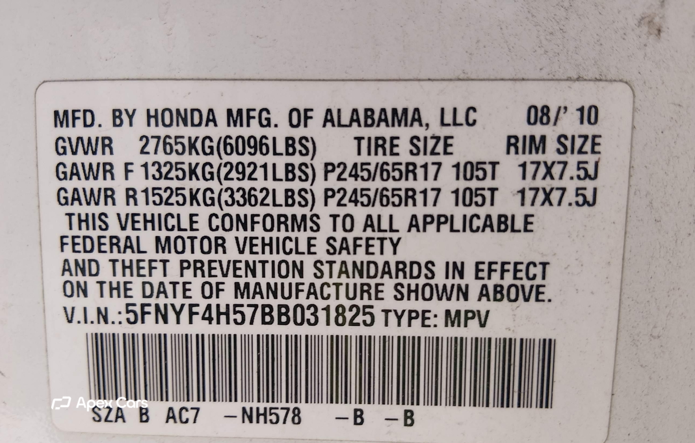 Honda Pilot 2011