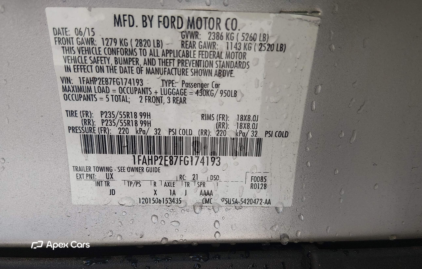 Ford Taurus 2015