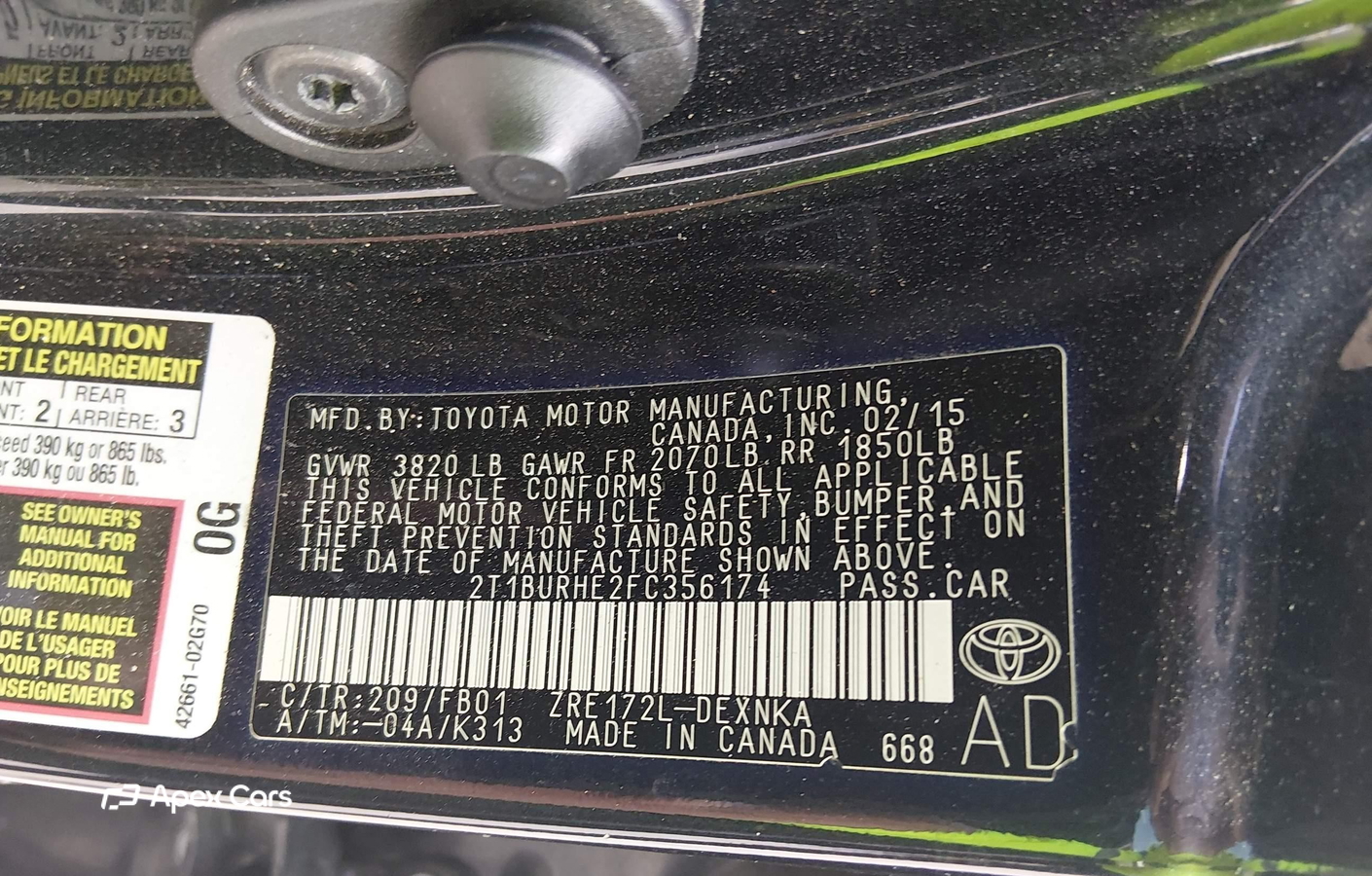 Toyota Corolla 2015