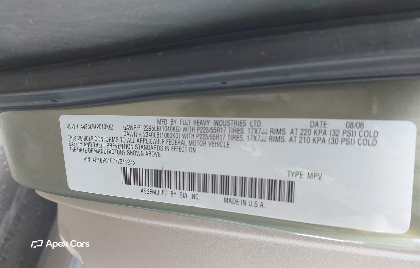 Subaru Outback 2007