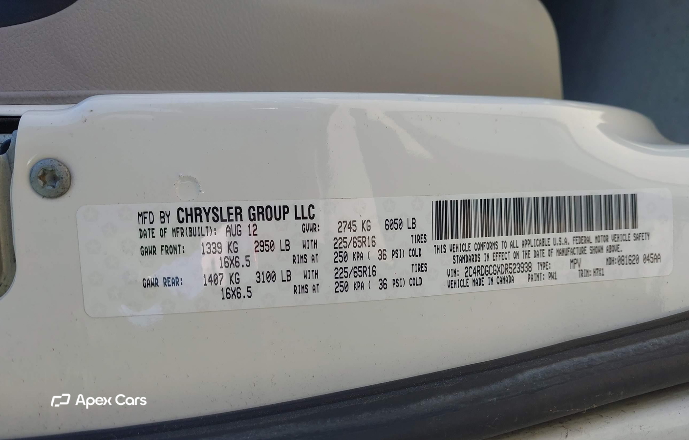 Dodge Caravan 2013
