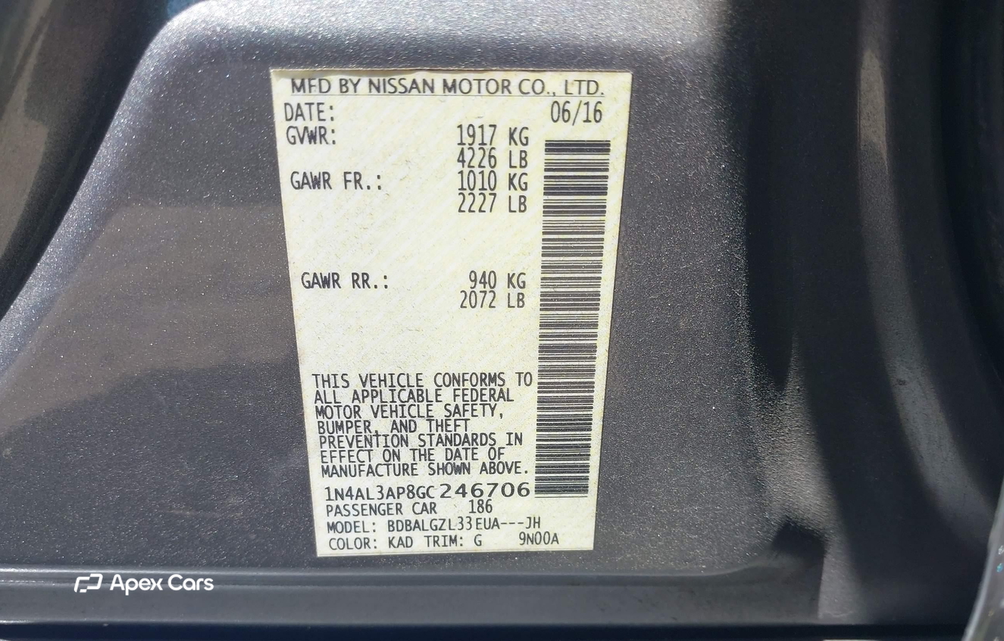 Nissan Altima 2016