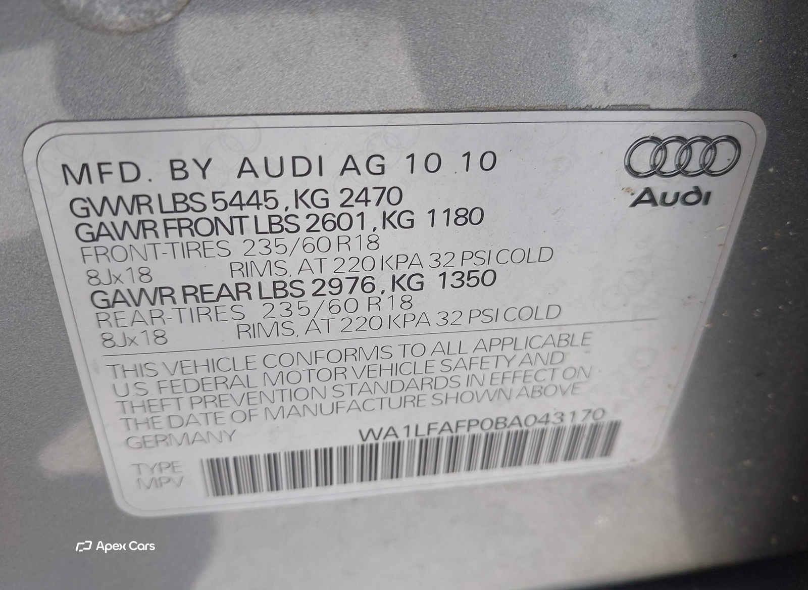 Audi Q5 2011