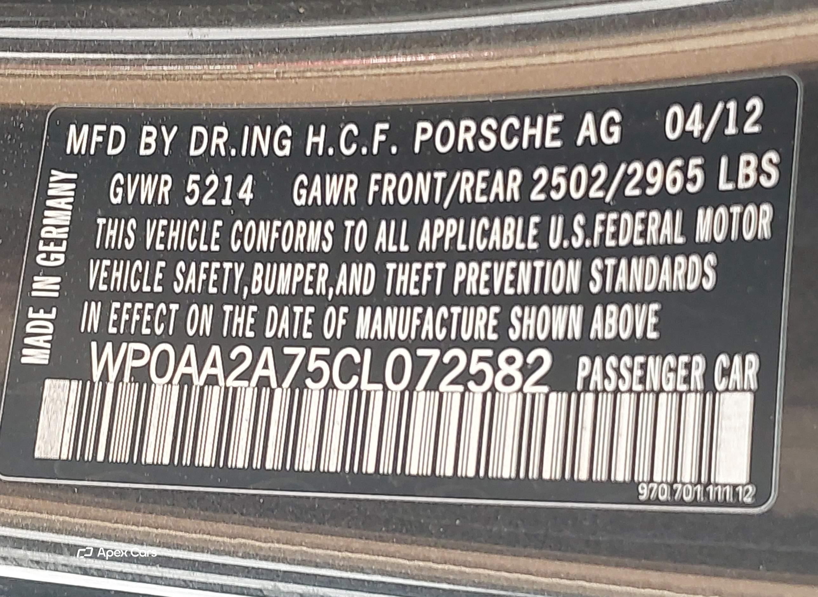 Porsche Panamera 2012