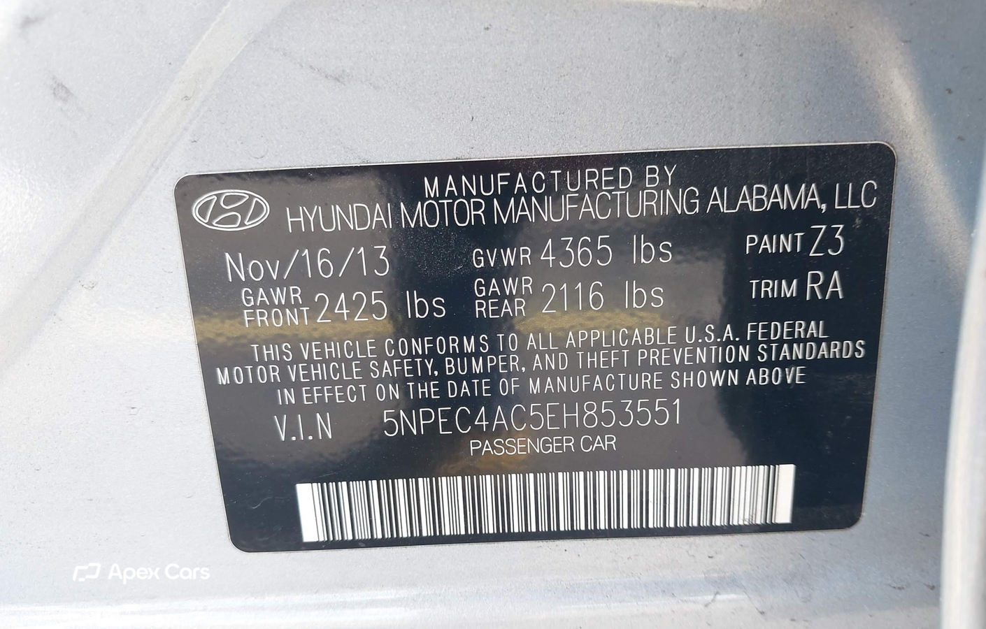 Hyundai Sonata 2014