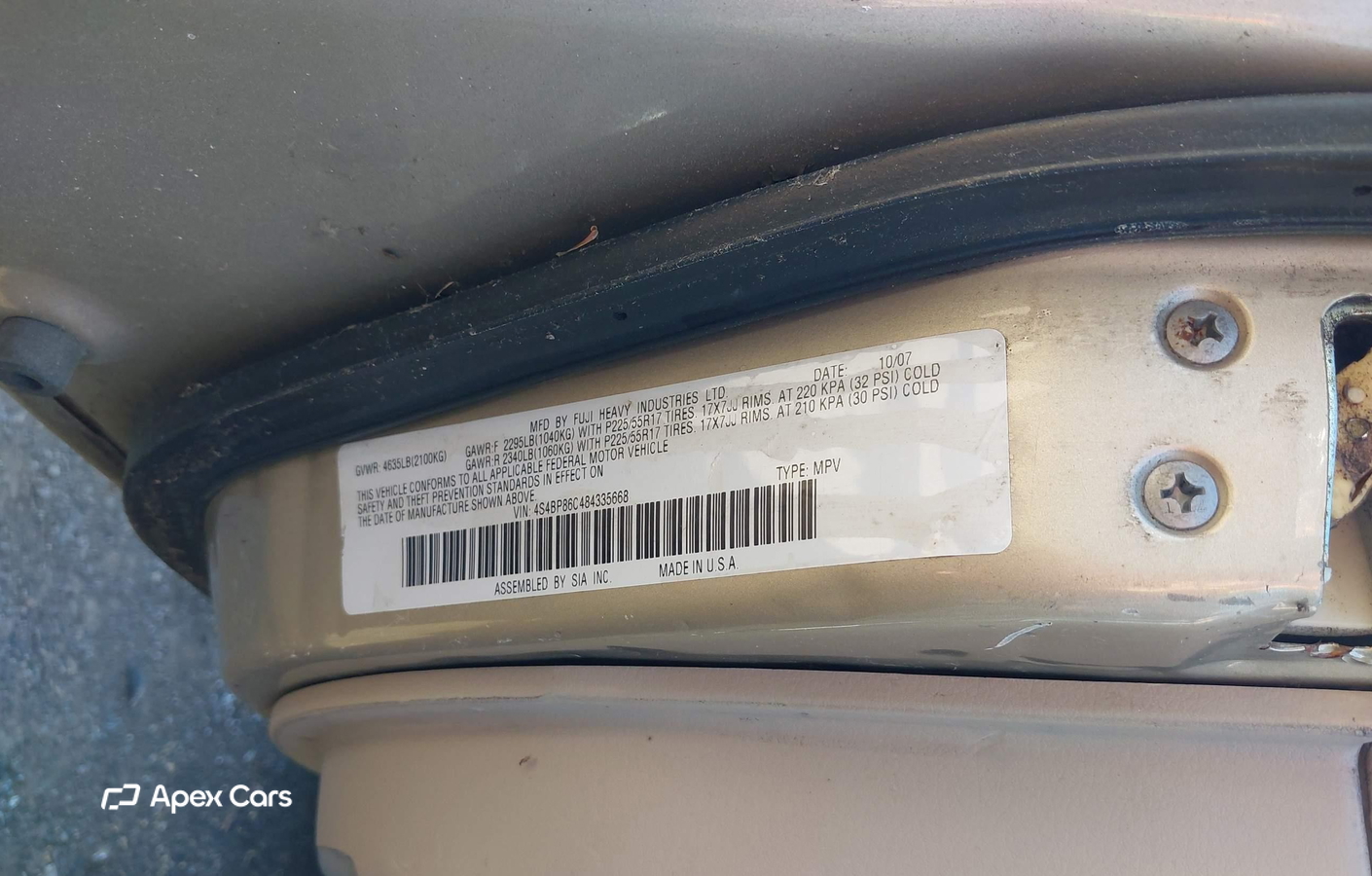 Subaru Outback 2008
