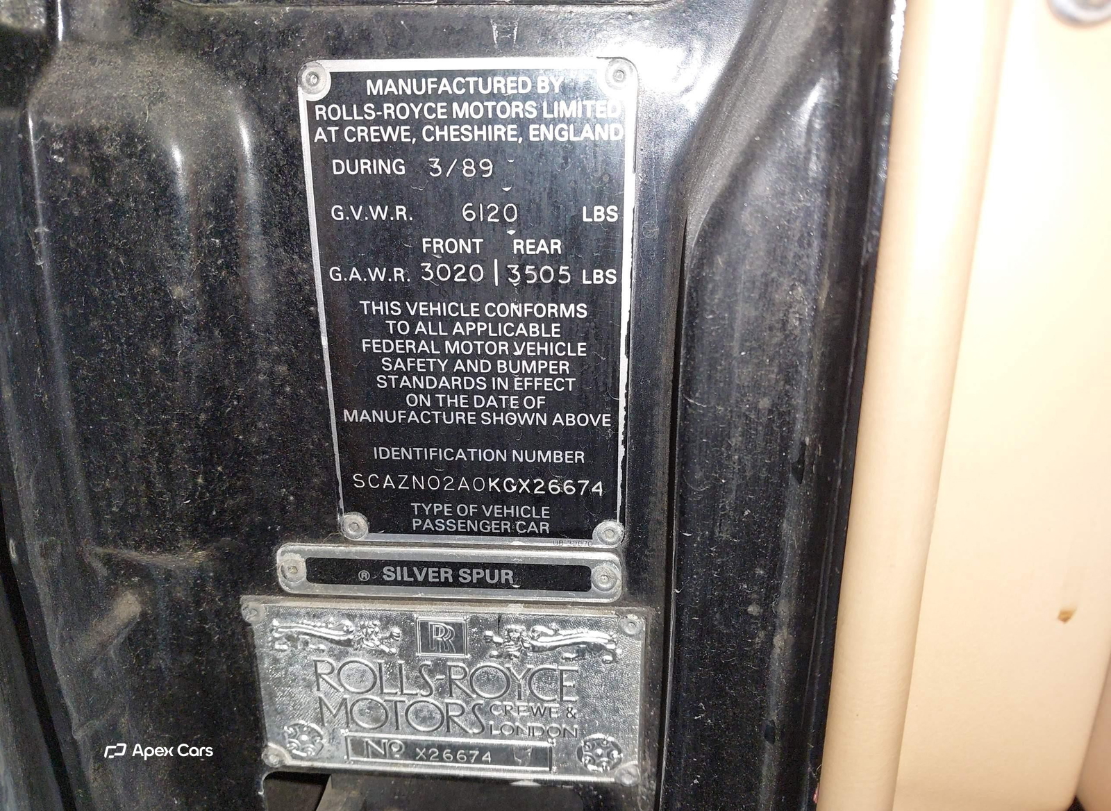 Rolls-Royce Silver Spur 1989