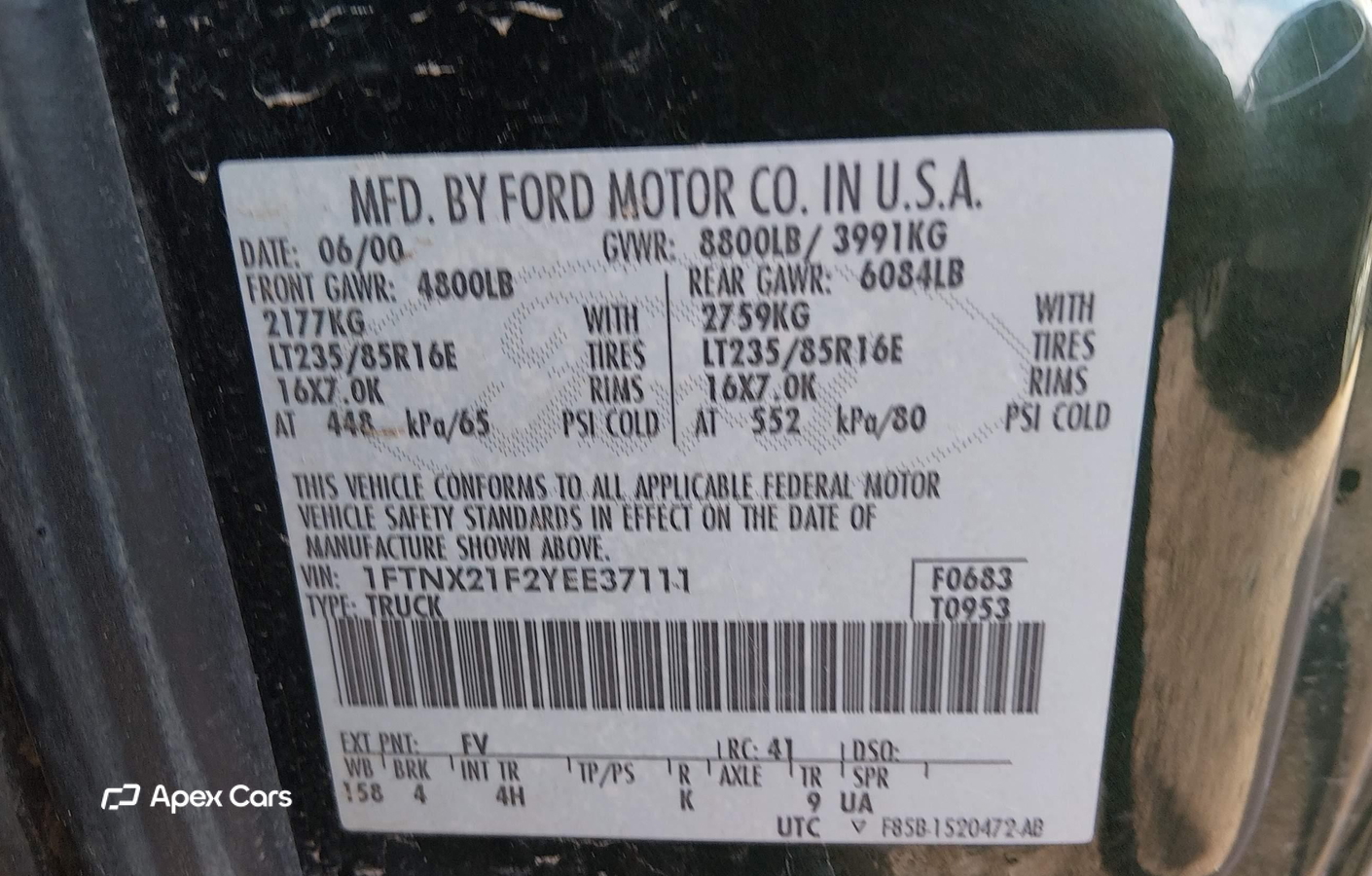 Ford F250 2000